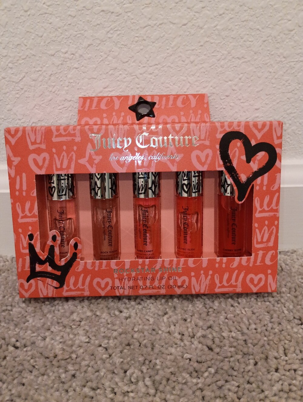 Juicy Couture Lip Gloss Set — Coral to Pink Gradient Shades